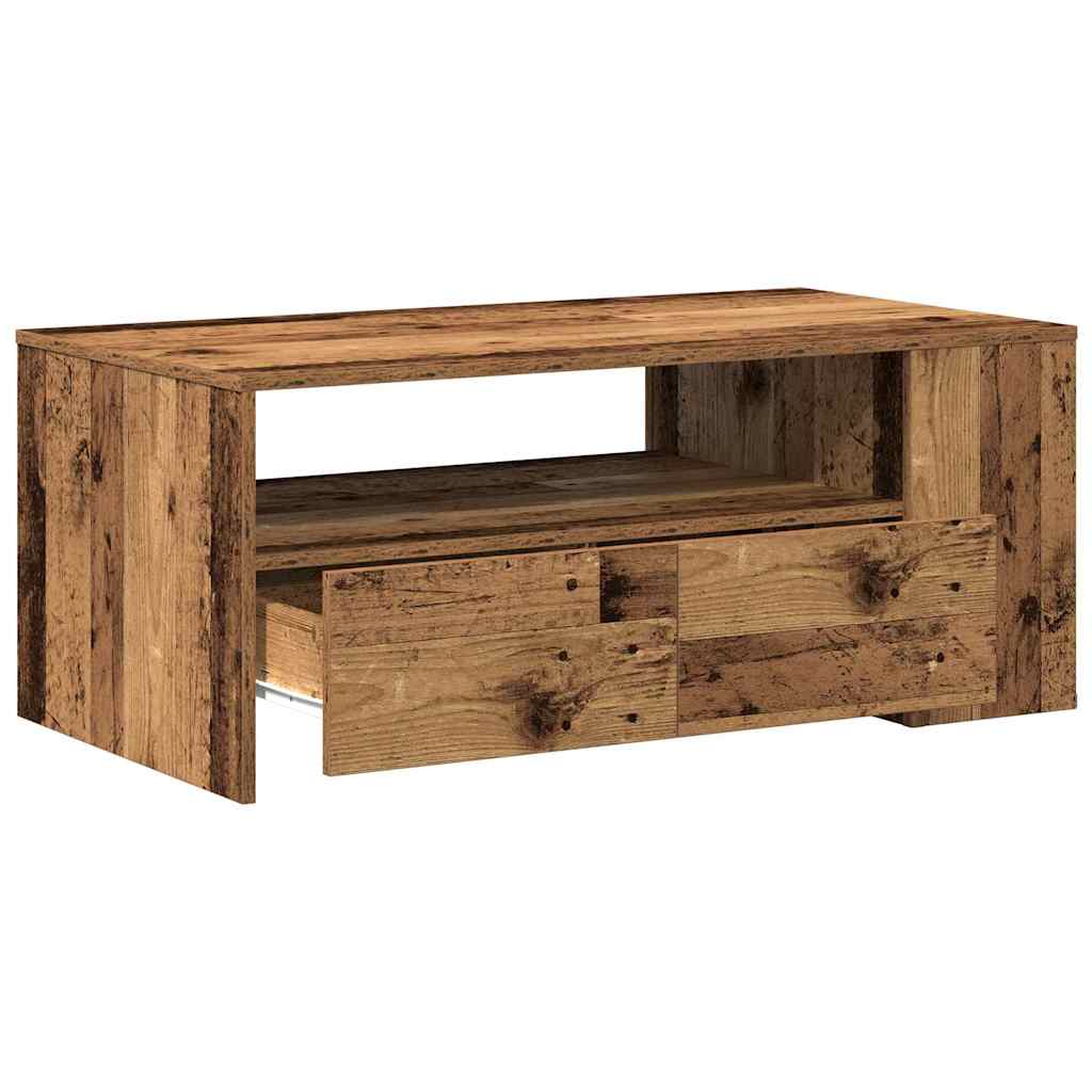 Couchtisch Altholz 102 x 55 x 43,5 cm Holzwerkstoff