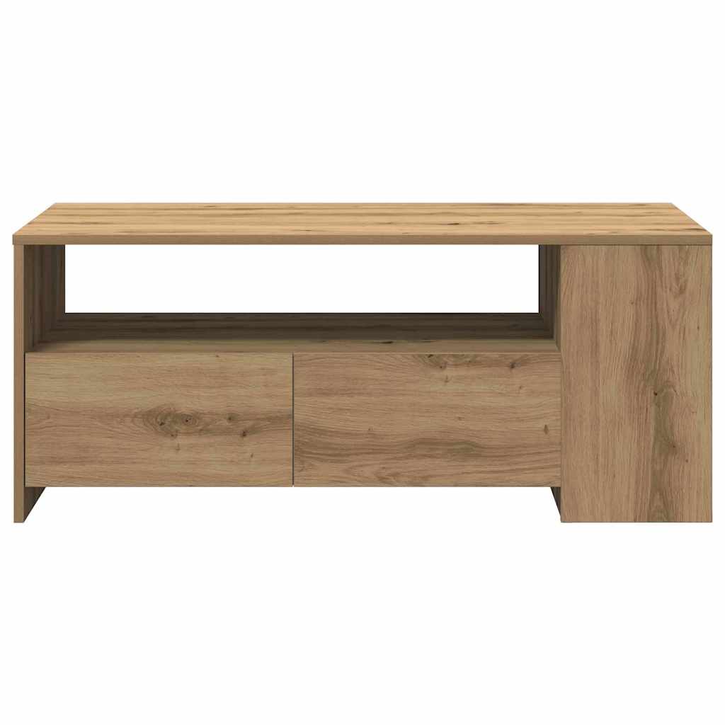 Couchtisch Eiche handwerklich 102 x 55 x 43,5 cm Holzwerkstoff