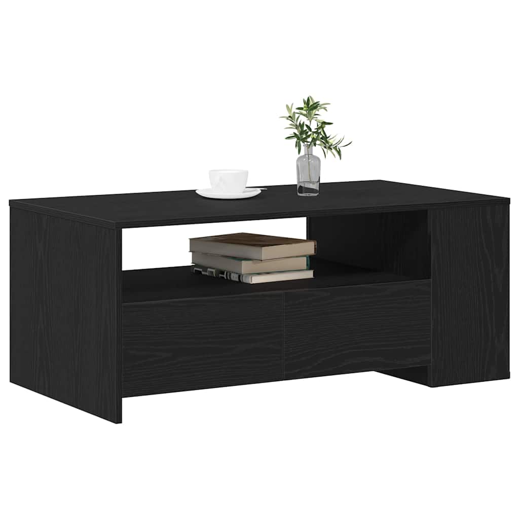 Couchtisch Schwarz Eichen-Optik 102 x 55 x 43,5 cm