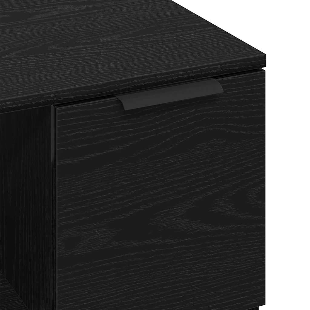 Couchtisch Schwarz Eichen-Optik 50 x 50 x 36 cm Holzwerkstoff