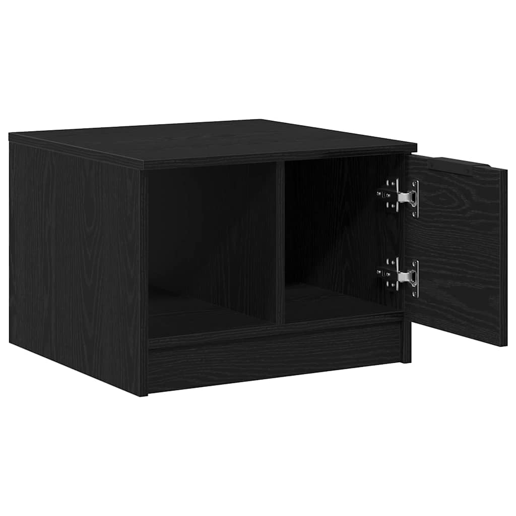Couchtisch Schwarz Eichen-Optik 50 x 50 x 36 cm Holzwerkstoff