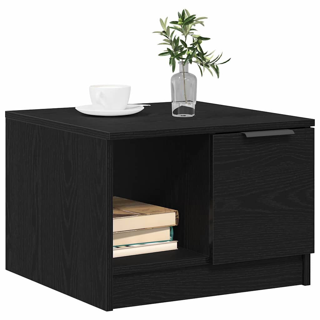 Couchtisch Schwarz Eichen-Optik 50 x 50 x 36 cm Holzwerkstoff