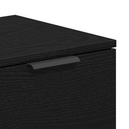 TV-Schränk 102 x 32 x 35,5 cm Schwarz Eichen-Optik