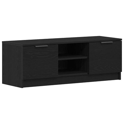 TV-Schränk 102 x 32 x 35,5 cm Schwarz Eichen-Optik