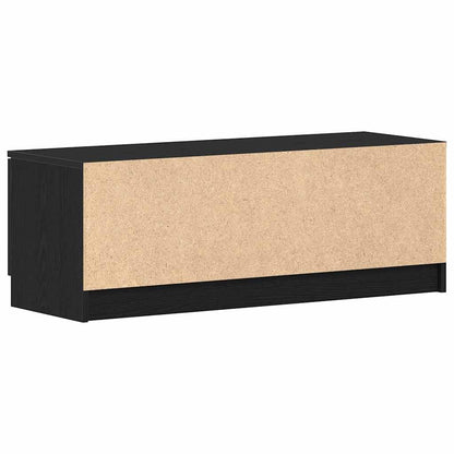 TV-Schränk 102 x 32 x 35,5 cm Schwarz Eichen-Optik