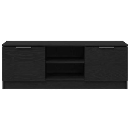 TV-Schränk 102 x 32 x 35,5 cm Schwarz Eichen-Optik