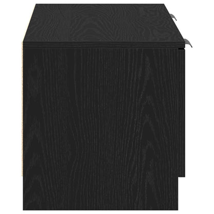 TV-Schränk 102 x 32 x 35,5 cm Schwarz Eichen-Optik