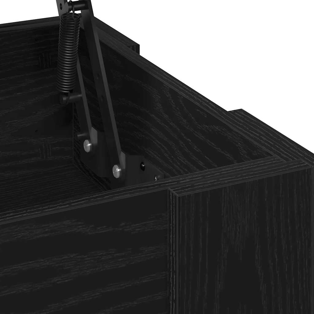 Couchtisch Schwarz Eichen-Optik 101 x 49 x 52 cm Holzwerkstoff