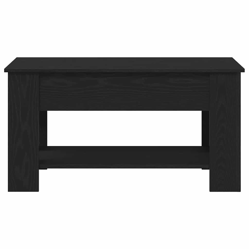Couchtisch Schwarz Eichen-Optik 101 x 49 x 52 cm Holzwerkstoff