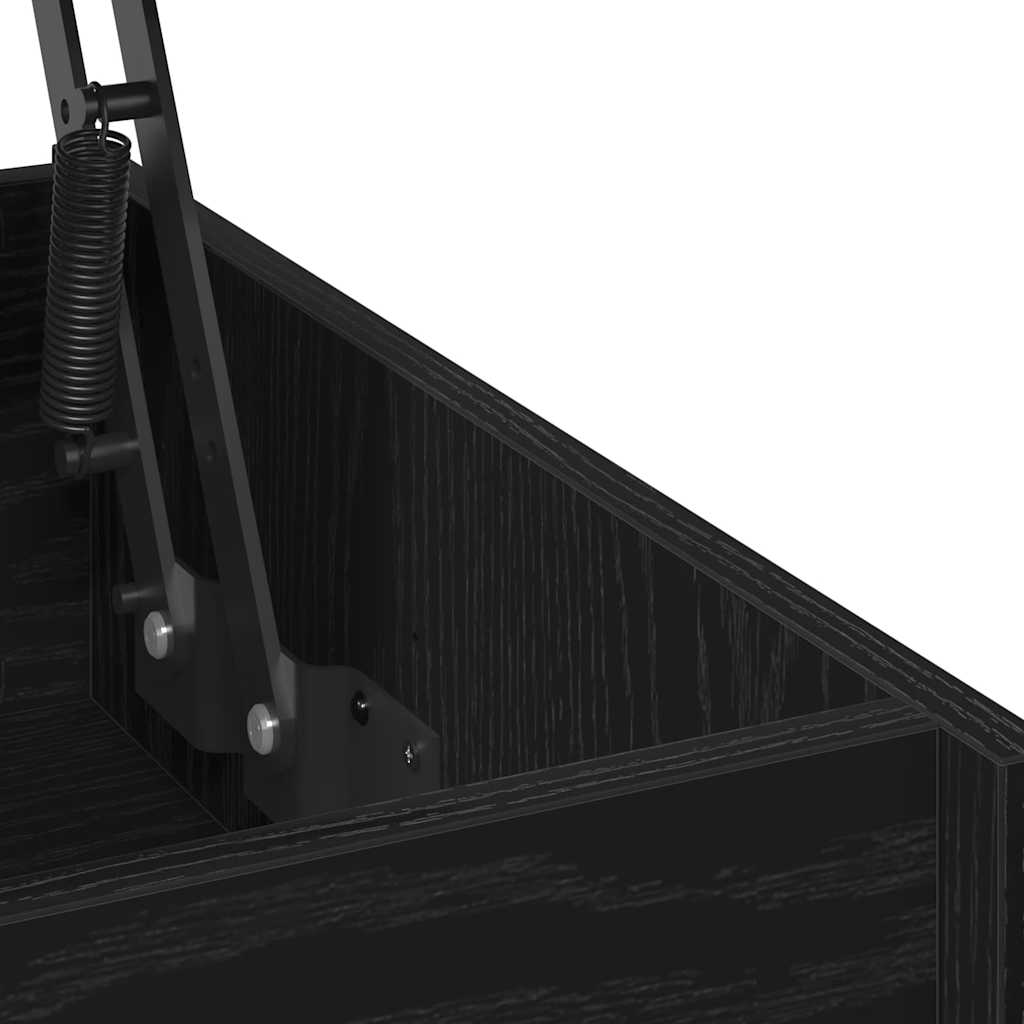Couchtisch Schwarz Eichen-Optik 80 x 50,5 x 41,5 cm