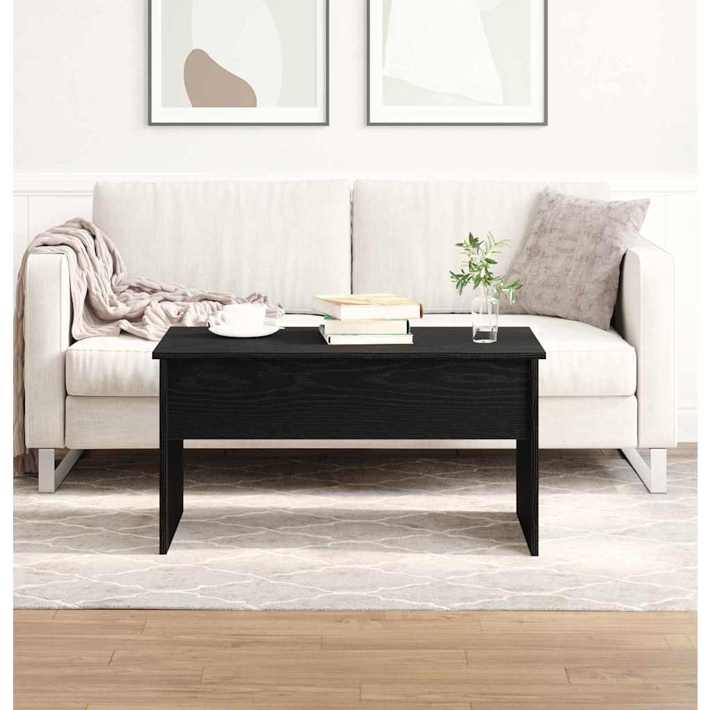 Couchtisch Schwarz Eichen-Optik 80 x 50,5 x 41,5 cm