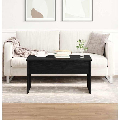 Couchtisch Schwarz Eichen-Optik 80 x 50,5 x 41,5 cm