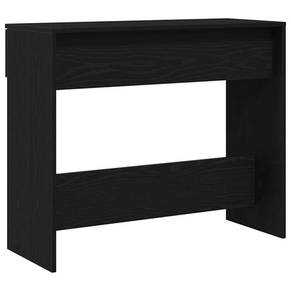 Konsolentisch Schwarz Eichen-Optik 30 x 36 x 75 cm