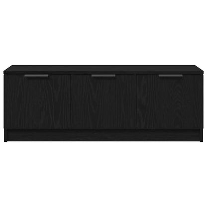 TV-Schränk 102 x 35 x 36,5 cm Schwarz Eichen-Optik