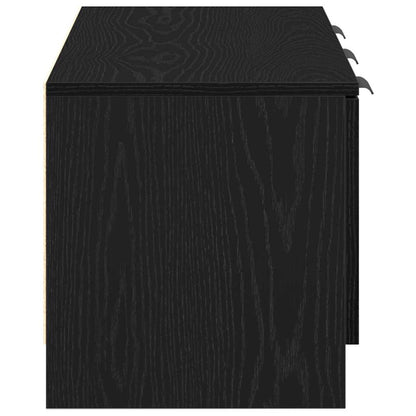 TV-Schränk 102 x 35 x 36,5 cm Schwarz Eichen-Optik
