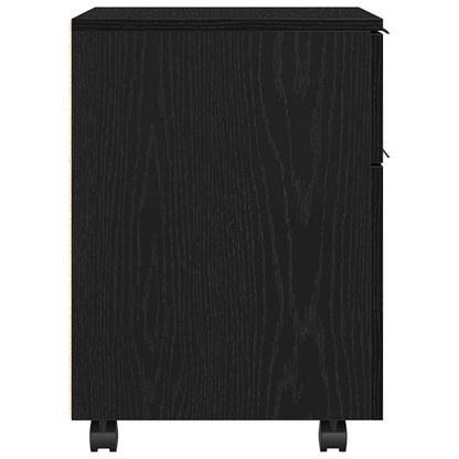 Aktenschrank Schwarz Eichen-Optik 45 x 38 x 54 cm Holzwerkstoff