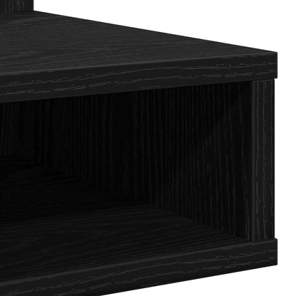Spiegelschrank Schwarz Eichen-Optik 90 x 31,5 x 62 cm