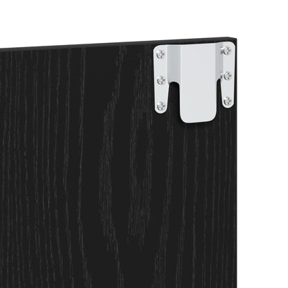 Spiegelschrank Schwarz Eichen-Optik 90 x 31,5 x 62 cm