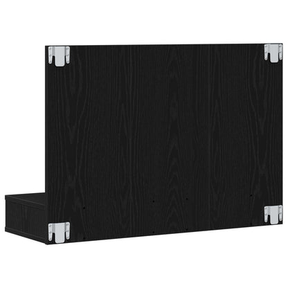 Spiegelschrank Schwarz Eichen-Optik 90 x 31,5 x 62 cm