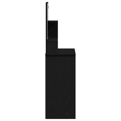 Schminktisch Schwarz Eichen-Optik 86.5 x 35 x 136 cm