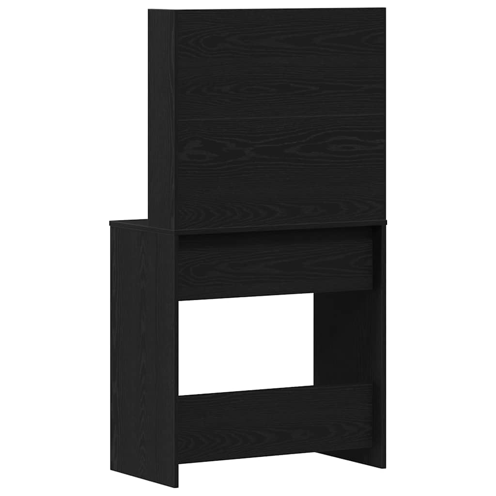 Schminktisch Schwarz Eichen-Optik 74.5 x 40 x 141 cm