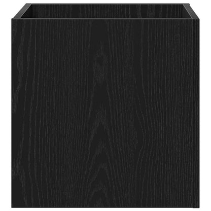 Blumentopfschachtel Schwarz Eichen-Optik 40 x 40 x 40 cm