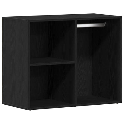 Kosmetikschrank mit Regal Schwarz Eichen-Optik 80 x 40 x 65 cm