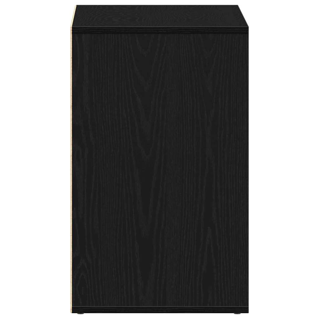 Kosmetikschrank mit Regal Schwarz Eichen-Optik 80 x 40 x 65 cm