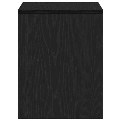Kleiderhocker Schwarz Eichen-Optik 70 x 35 x 45 cm