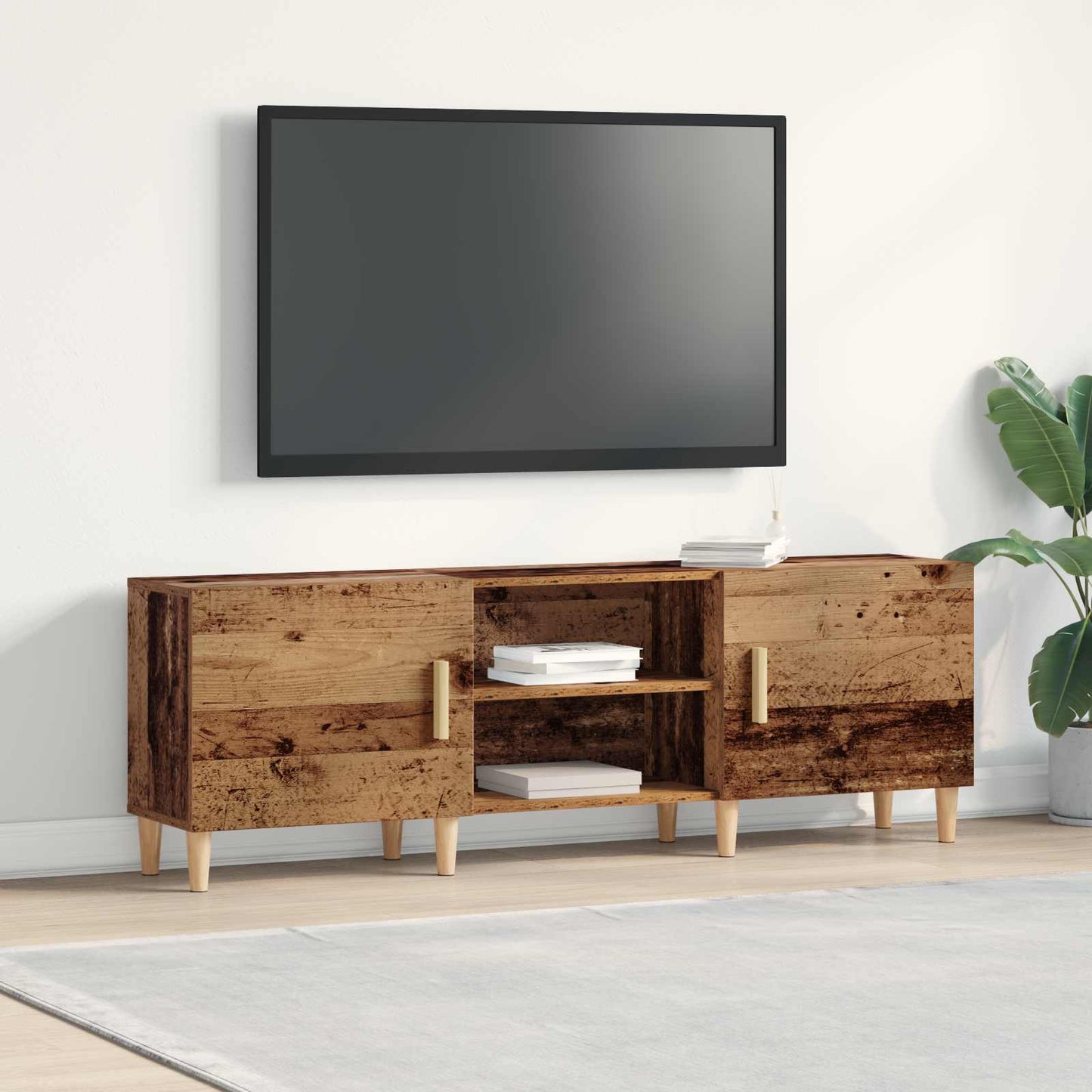 TV-Schränk 150 x 30 x 50 cm Altholz Holzwerkstoff