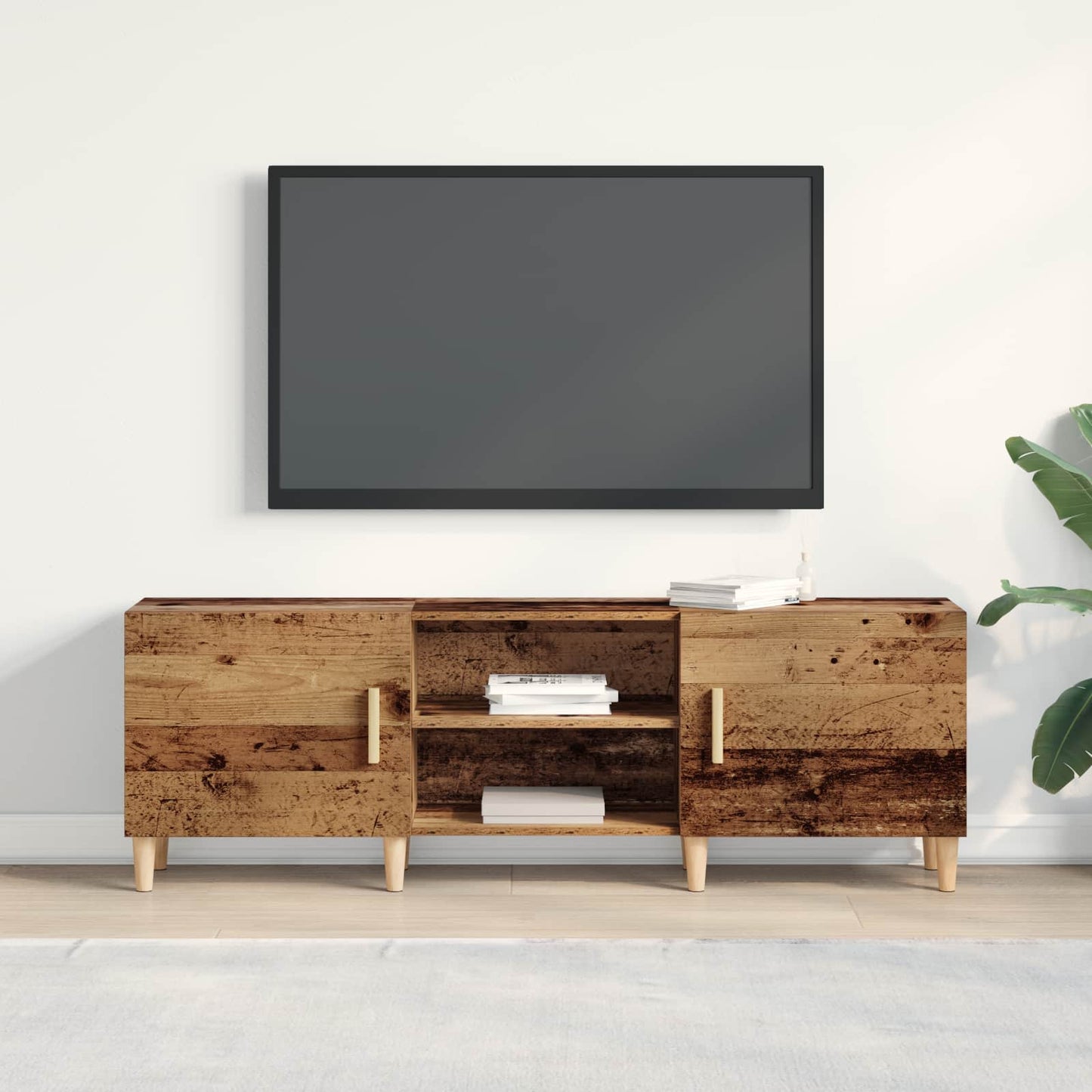 TV-Schränk 150 x 30 x 50 cm Altholz Holzwerkstoff