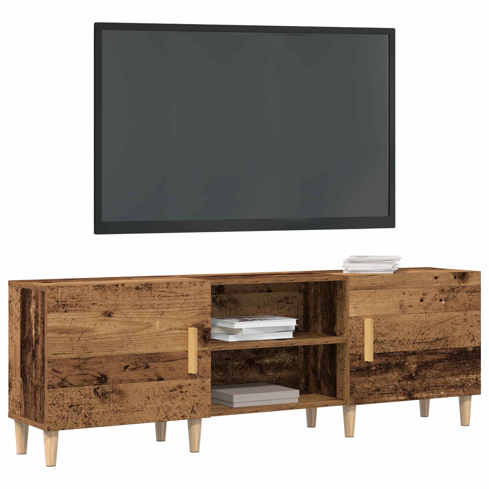 TV-Schränk 150 x 30 x 50 cm Altholz Holzwerkstoff