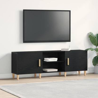 TV-Schränk 150 x 30 x 50 cm Schwarz Eichen-Optik Holzwerkstoff