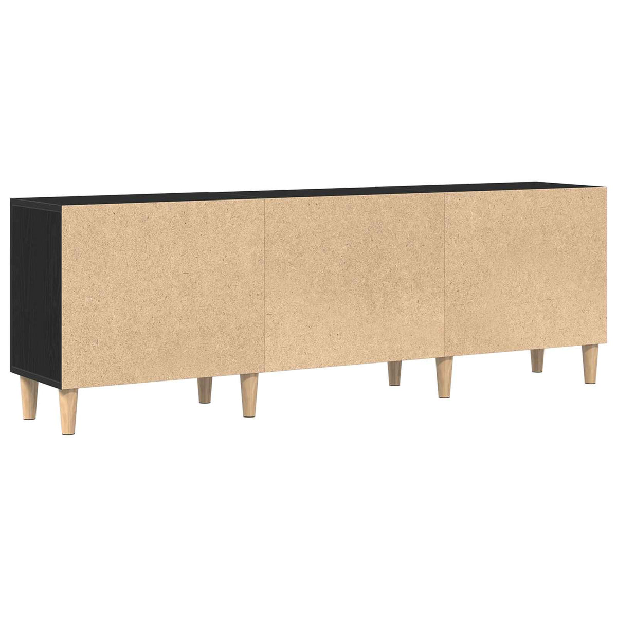 TV-Schränk 150 x 30 x 50 cm Schwarz Eichen-Optik Holzwerkstoff