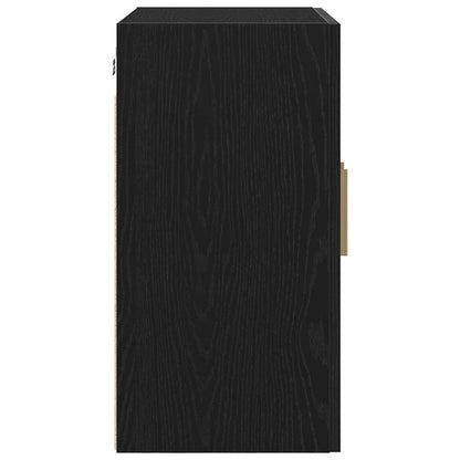 Wandschrank 60 x 30 x 60 cm Holzwerkstoff Schwarz Eichen-Optik