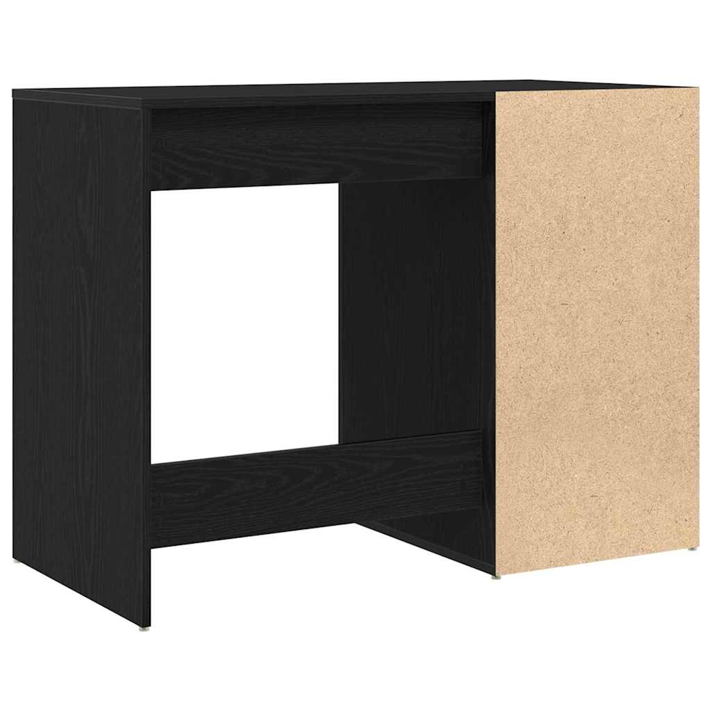 Schreibtisch Schwarz Eichen-Optik 100 x 49 x 74 cm