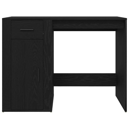 Schreibtisch Schwarz Eichen-Optik 100 x 49 x 74 cm