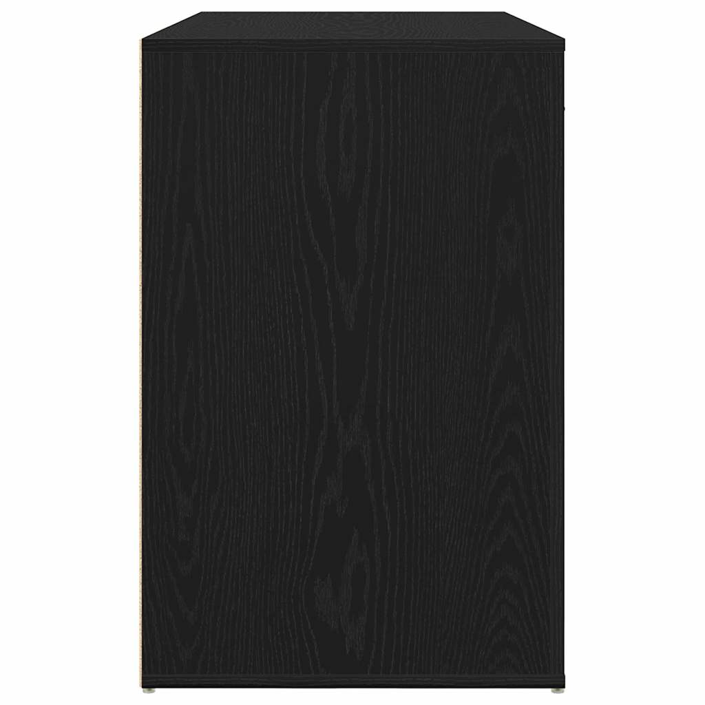 Schreibtisch Schwarz Eichen-Optik 100 x 49 x 74 cm