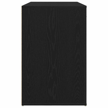 Schreibtisch Schwarz Eichen-Optik 100 x 49 x 74 cm