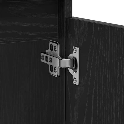 Waschbeckenschrank Schwarz Eichen-Optik 58 x 33 x 60 cm