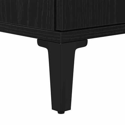 Waschbeckenschrank Schwarz Eichen-Optik 58 x 33 x 60 cm