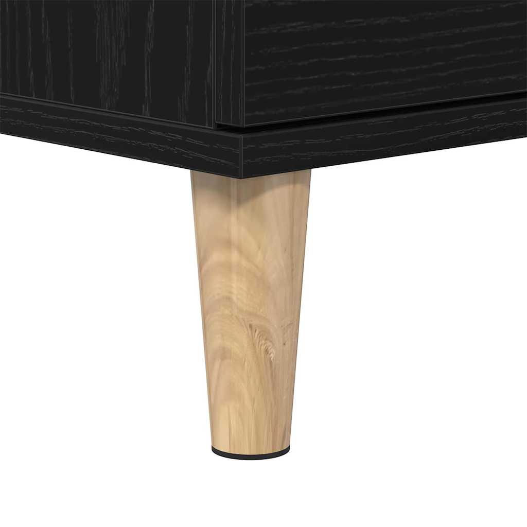 Badezimmerschrank Schwarz Eichen-Optik 65 x 33 x 60 cm