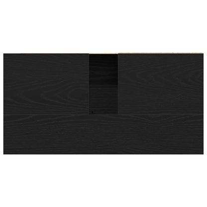Badezimmerschrank Schwarz Eichen-Optik 65 x 33 x 60 cm