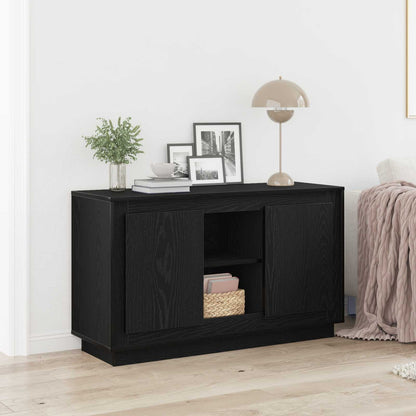 Sideboard Schwarz Eichen-Optik 102 x 35 x 60 cm Holzwerkstoff