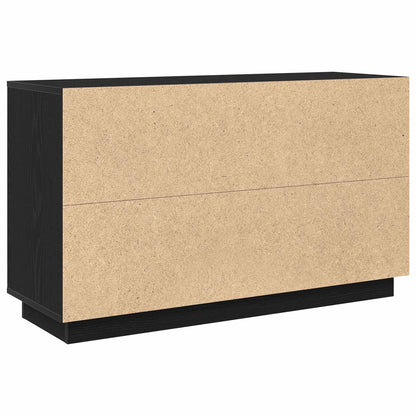 Sideboard Schwarz Eichen-Optik 102 x 35 x 60 cm Holzwerkstoff