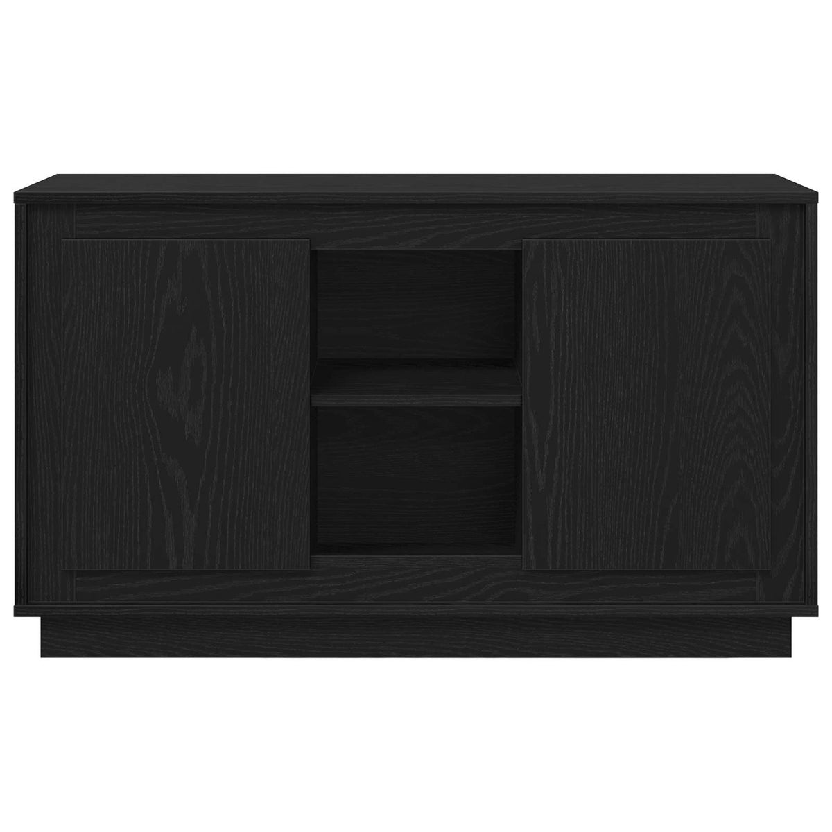 Sideboard Schwarz Eichen-Optik 102 x 35 x 60 cm Holzwerkstoff