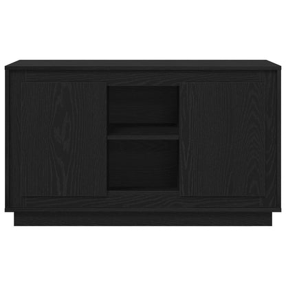 Sideboard Schwarz Eichen-Optik 102 x 35 x 60 cm Holzwerkstoff
