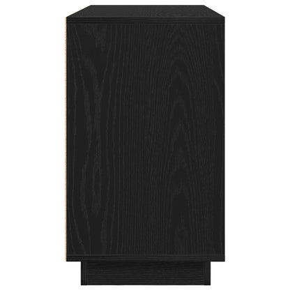 Sideboard Schwarz Eichen-Optik 102 x 35 x 60 cm Holzwerkstoff