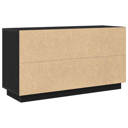 Sideboard Schwarz Eichen-Optik 102 x 35 x 55 cm Holzwerkstoff