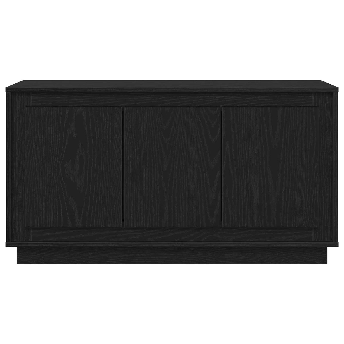 Sideboard Schwarz Eichen-Optik 102 x 35 x 55 cm Holzwerkstoff